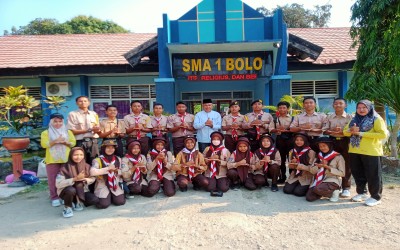 Pelepasan anggota Ekskul Pramuka SMA Negeri 1 Jayapura untuk mengikuti Kemah Akbar Se-Kabupaten Jakarta Pusat